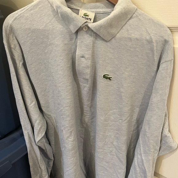 Lacoste long sleeve pique cotton polo. NEVER WORN. - Picture 1 of 2